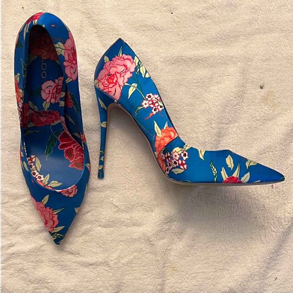 Aldo Vibrant Floral Heels